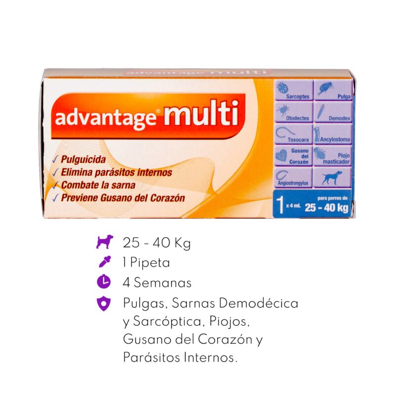 Advantage Multi para perro de 25 A 40 KG