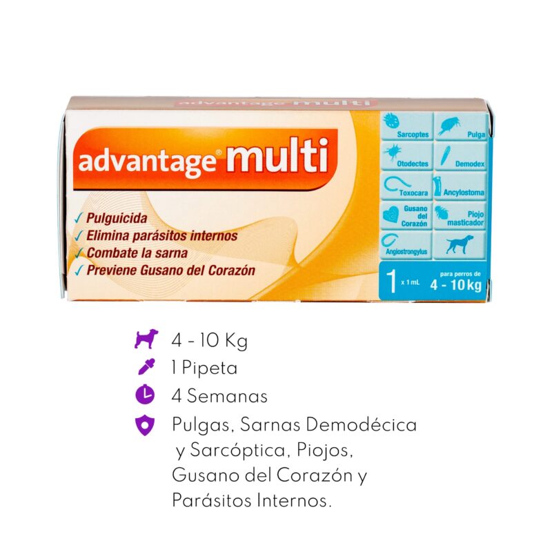 Advantage Multi para perro de 4 A 10 KG