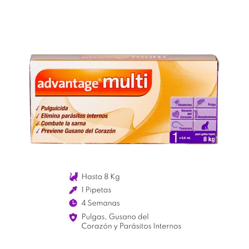 Advantage Multi para gato de 4 KG A 8 KG