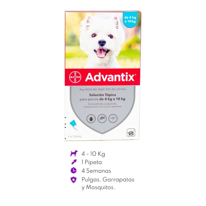 Advantix para perros de 4 A 10 KG