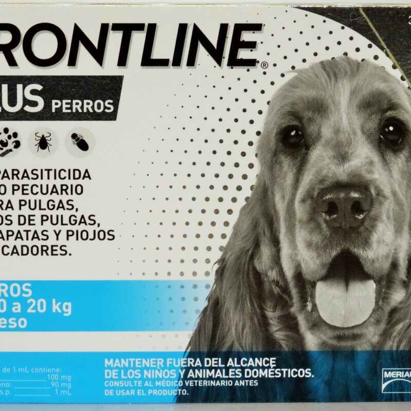 Frontline Plus caja con 3 Pipetas para Perros de 10 a 20 kg